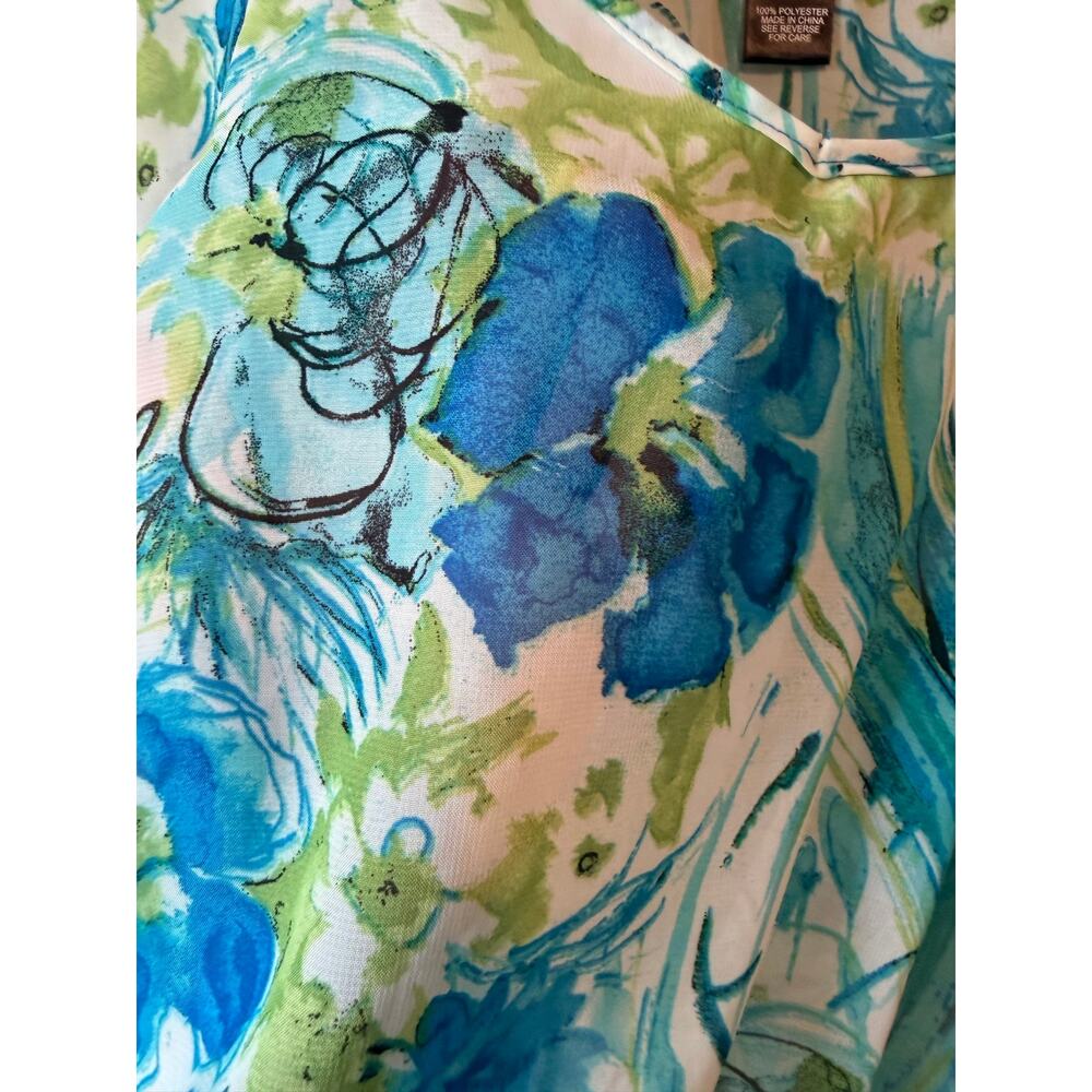 Y2K Wet Seal Boho Chic: Sheer Floral Cold-Shoulder Blouse, Smocked Waist, Small - Picture 7 of 8